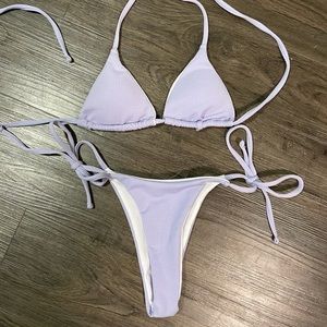 SOLD Lavender Ribbed Bikini